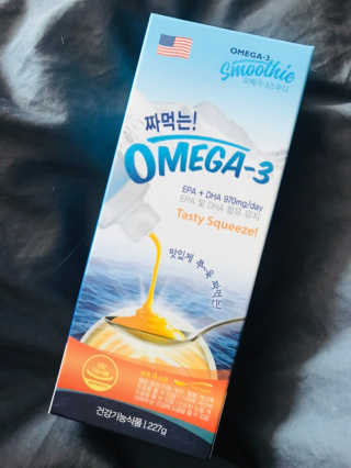 오메가-3스무디 [오메가스무디] 짜먹는 오메가3 DHA 임산부 어린이 — 5점을 준 리뷰어가 2019년 2월 올린 사용 사진