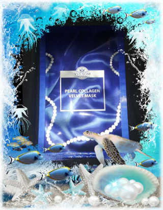 Pearl Collagen Velvet Mask 1 BOX by YVESOM — 5점을 준 리뷰어가 2019년 2월 올린 사용 사진