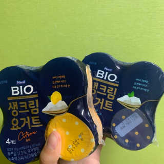 [매일 바이오] 생크림요거트 플레인 12개 + 유자 12개 — 4점을 준 리뷰어가 2019년 7월 올린 사용 사진
