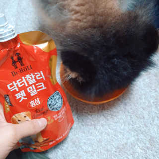닥터할리펫밀크 8종 — 5점을 준 리뷰어가 2020년 2월 올린 사용 사진