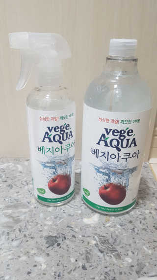 베지아쿠아 475ml + 리필 1000ml 1Set — 5점을 준 리뷰어가 2019년 10월 올린 사용 사진