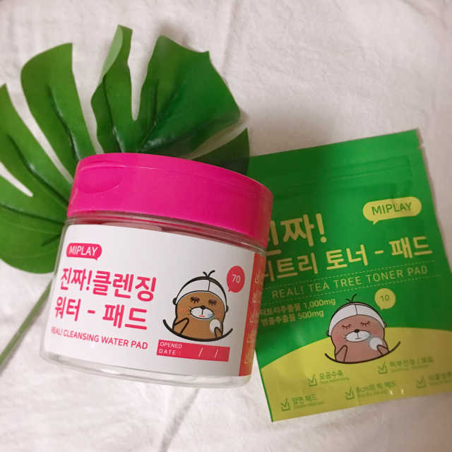 미플레이 진짜 클렌징 워터 패드 리뷰 사진