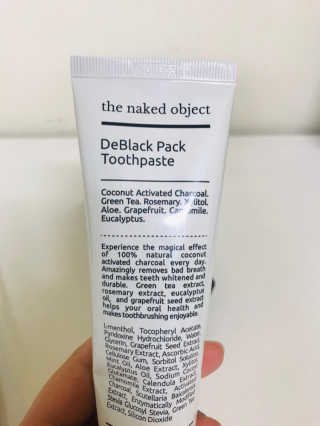 the naked object 디블랙팩치약 디블랙칫솔 세트 — 4점을 준 리뷰어가 2019년 3월 올린 사용 사진