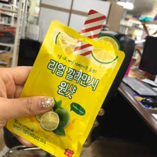 장수농가 리얼깔라만시 원샷 50ml 10팩+보틀 — 5점을 준 리뷰어가 2019년 4월 올린 사용 사진