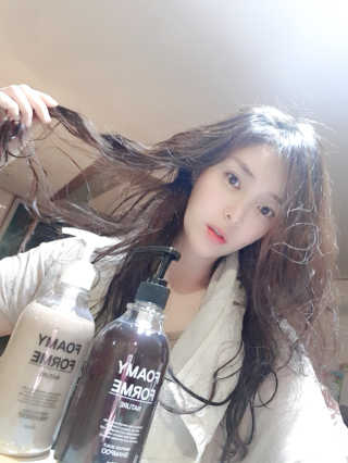 포미포미 레드푸드 스칼프 탈모 샴푸 + 트리트먼트 SET — 5점을 준 리뷰어가 2020년 2월 올린 사용 사진