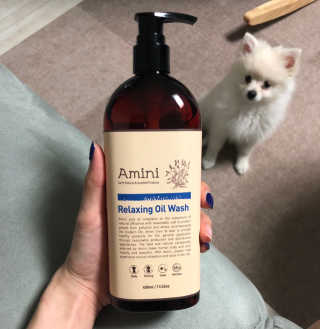 아미니 오일워시 시리즈 400ml（3종 중 1종 랜덤발송 — 4.5점을 준 리뷰어가 2019년 8월 올린 사용 사진