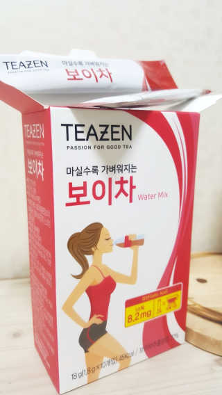 티젠 보이차 + 마이보틀 세트 — 5점을 준 리뷰어가 2018년 6월 올린 사용 사진