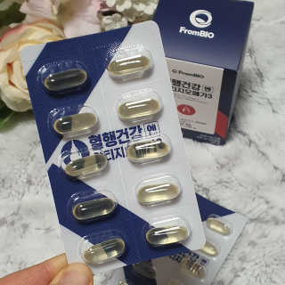 프롬바이오 혈액순환과 눈 건강을 동시에 혈행건강엔알티지오메3 — 5점을 준 리뷰어가 2019년 12월 올린 사용 사진