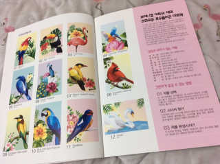 DNA디자인스튜디오 데코폴리 스티커 컬러링 북 — 5점을 준 리뷰어가 2019년 4월 올린 사용 사진