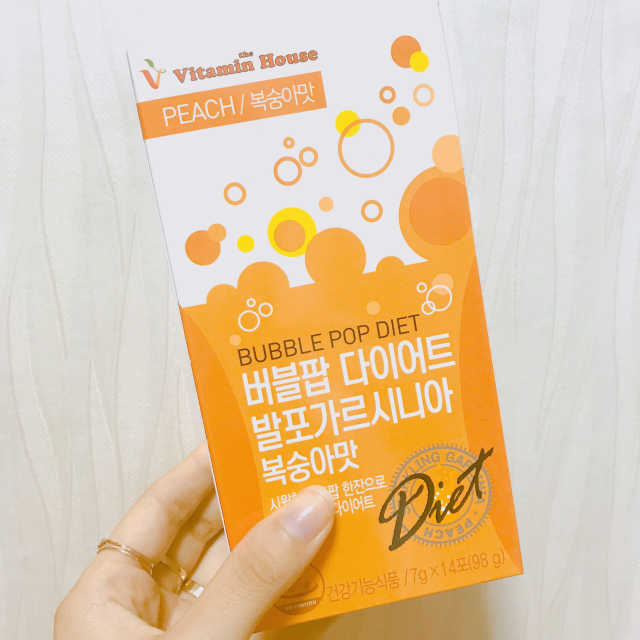 버블팝 다이어트 발포가르시니아 청포도/복숭아 리뷰 사진