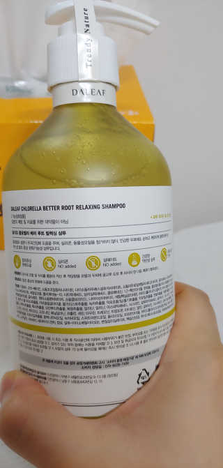 달리프 클로렐라 베러 루트 릴렉싱 샴푸 500ml — 5점을 준 리뷰어가 2020년 2월 올린 사용 사진