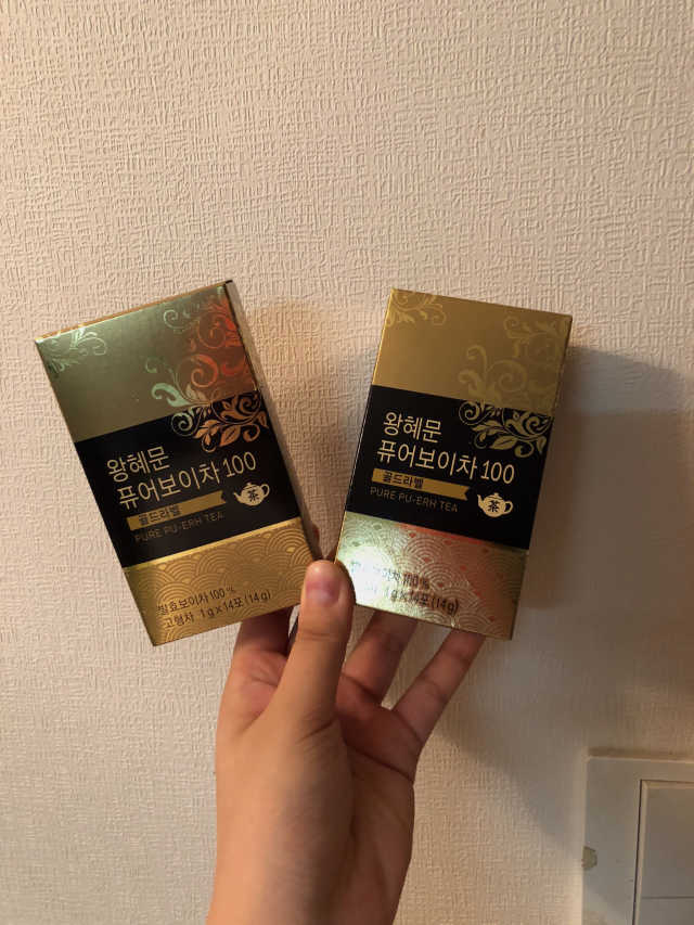 왕혜문 퓨어 보이차 100 골드라벨 리뷰 사진