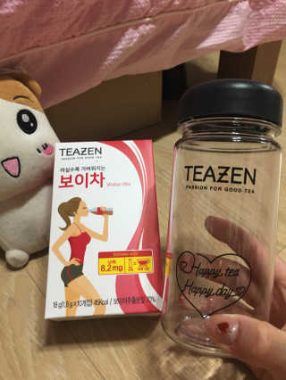 티젠 보이차 + 마이보틀 세트 — 5점을 준 리뷰어가 2018년 6월 올린 사용 사진