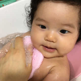 비비또 실리콘 베이비 타월 — 4점을 준 리뷰어가 2019년 7월 올린 사용 사진