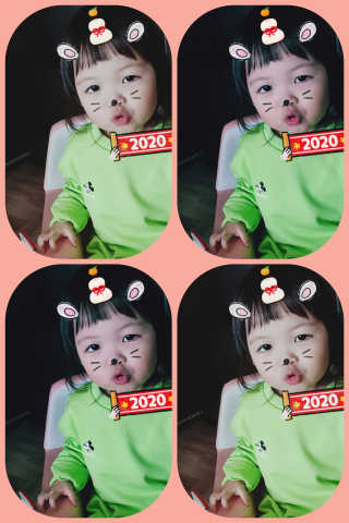 인디고뱅크키즈 레트로 미키 그래픽 맨투맨 — 5점을 준 리뷰어가 2020년 2월 올린 사용 사진