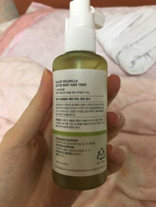 달리프 클로렐라 베러 루트 헤어토닉 100ml — 4점을 준 리뷰어가 2018년 12월 올린 사용 사진