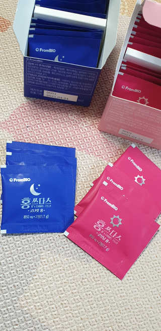 프롬바이오 홍쓰다스 아침,저녁 맞춤형 다이어트식품 14포+14포 — 5점을 준 리뷰어가 2020년 2월 올린 사용 사진