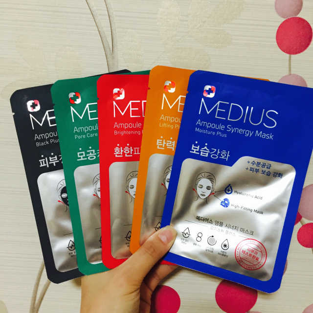 메디어스 MINI 앰플 시너지 마스크 리뷰 사진
