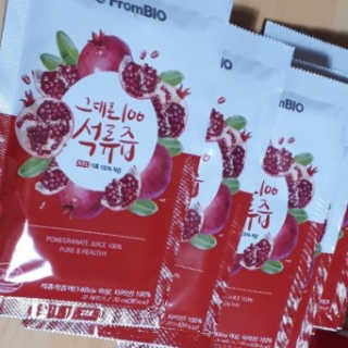 프롬바이오 오직 석류만 [그대로100 석류즙] 하루 1포로 건강하게 — 5점을 준 리뷰어가 2019년 11월 올린 사용 사진