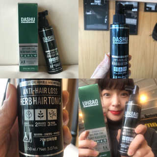 다슈코리아 다슈 안티 헤어로스 허브 헤어토닉 — 5점을 준 리뷰어가 2017년 12월 올린 사용 사진