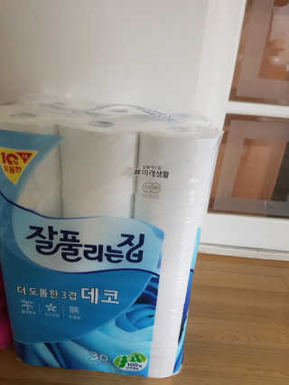 잘풀리는집 더 도톰한 3겹 데코 30롤 — 5점을 준 리뷰어가 2018년 5월 올린 사용 사진