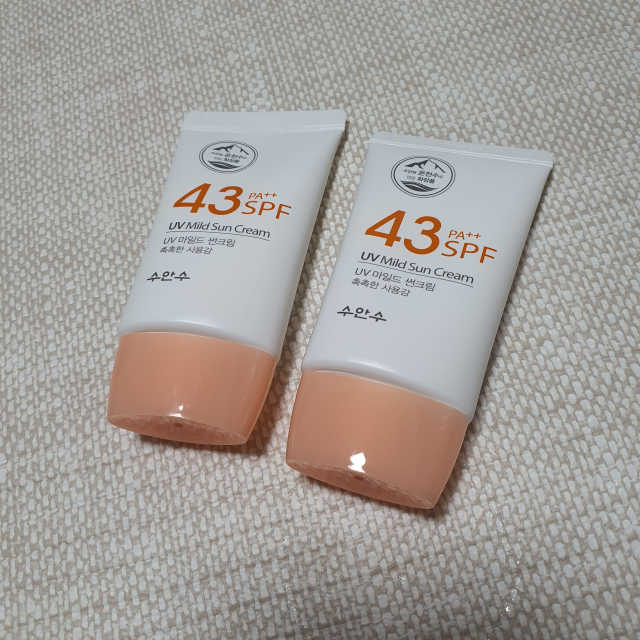 촉촉하고 순한 선크림, UV 마일드 썬크림 1+1 리뷰 사진