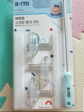 비비또 타사호환 교체용 빨대세트+빨대세척솔 — 5점을 준 리뷰어가 2019년 6월 올린 사용 사진