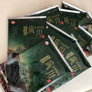 광천우리맛김 파래향 듬뿍, 바삭한 광천우리파래김 6매10봉 — 5점을 준 리뷰어가 2018년 5월 올린 사용 사진