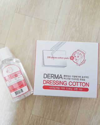 나이팅게일 광채토너130ml+더마 드레싱 코튼 100 SET — 5점을 준 리뷰어가 2018년 5월 올린 사용 사진