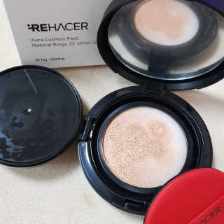 리하셀 아우라 쿠션 팩트 21호,23호 SPF50+ PA++++ — 4점을 준 리뷰어가 2019년 10월 올린 사용 사진