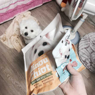 미누시아 촉촉한 닭안심 + 홍삼발효 훈제 말고기 — 5점을 준 리뷰어가 2018년 5월 올린 사용 사진