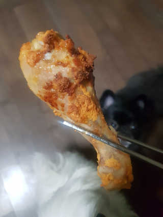MCP 하이몰 마법의치킨가루2봉랜덤 + 코코넛허니버터2봉 — 4.5점을 준 리뷰어가 2020년 3월 올린 사용 사진