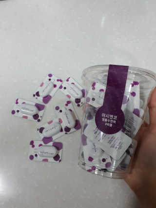 야시엔코 앰플수면팩 퍼플 — 4점을 준 리뷰어가 2019년 2월 올린 사용 사진