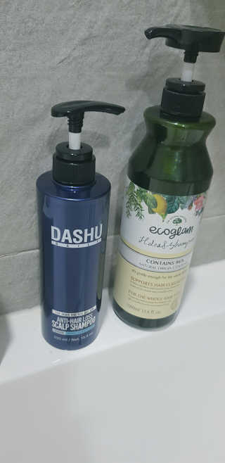 다슈코리아 다슈 데일리 단백질 한방 두피 골드 샴푸 500ml — 5점을 준 리뷰어가 2019년 11월 올린 사용 사진