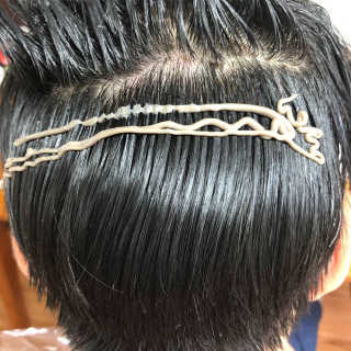 (주)에네스티 미스랩 더블 클리닉 헤어 컬러 크림 — 4.5점을 준 리뷰어가 2019년 8월 올린 사용 사진