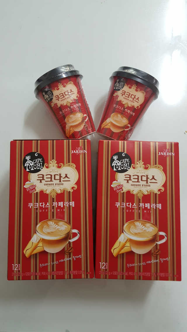 쟈뎅 까페모리 쿠크다스 까페라떼 리뷰 사진