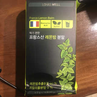 로하스웰 프랑스산 레몬밤 분말 — 3.17점을 준 리뷰어가 2018년 6월 올린 사용 사진