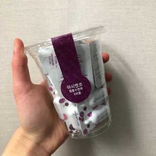 야시엔코 앰플수면팩 퍼플 — 4점을 준 리뷰어가 2019년 2월 올린 사용 사진