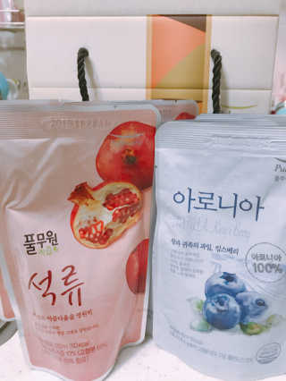 [풀무원] 마시는 건강밸런스 석류 — 4점을 준 리뷰어가 2018년 1월 올린 사용 사진