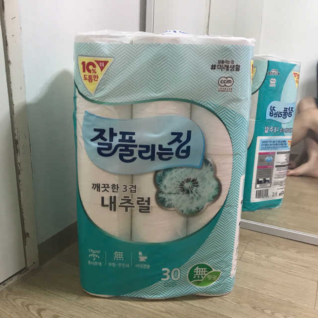 깨끗한 3겹 내추럴 25M*60롤 리뷰 사진