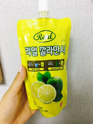 장수농가 리얼깔라만시 — 5점을 준 리뷰어가 2018년 6월 올린 사용 사진