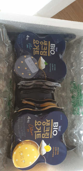 [매일 바이오] 생크림요거트 플레인 12개 + 유자 12개 — 5점을 준 리뷰어가 2019년 6월 올린 사용 사진