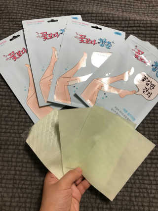 꽃보다청춘 꽃길만걷자 종아리패치 — 4.33점을 준 리뷰어가 2018년 5월 올린 사용 사진
