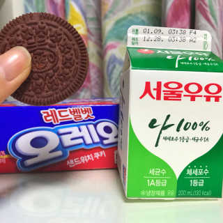 오레오 레드벨벳 — 5점을 준 리뷰어가 2018년 1월 올린 사용 사진