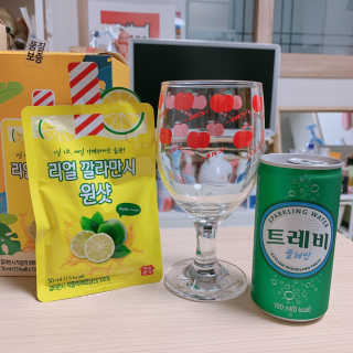 장수농가 리얼깔라만시 원샷 50ml 10팩+보틀 — 5점을 준 리뷰어가 2019년 4월 올린 사용 사진