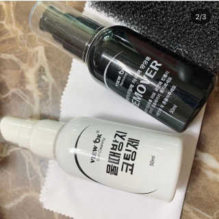 뷰오케이 욕실 화장실 셀프 물때제거 코팅제,리무버 50ml — 3.5점을 준 리뷰어가 2019년 5월 올린 사용 사진