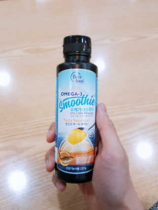 오메가-3스무디 [오메가스무디] 짜먹는 오메가3 DHA 임산부 어린이 — 4.5점을 준 리뷰어가 2019년 2월 올린 사용 사진