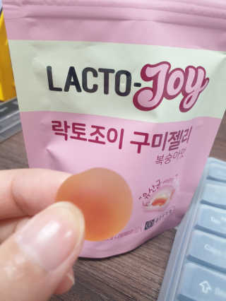 락토조이 구미젤리 복숭아맛 — 5점을 준 리뷰어가 2019년 10월 올린 사용 사진