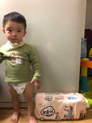 보솜이 액션핏 팬티형 — 4점을 준 리뷰어가 2019년 4월 올린 사용 사진