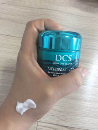 DCS 메르덤 제주 용암해수 크림 — 2.5점을 준 리뷰어가 2017년 2월 올린 사용 사진